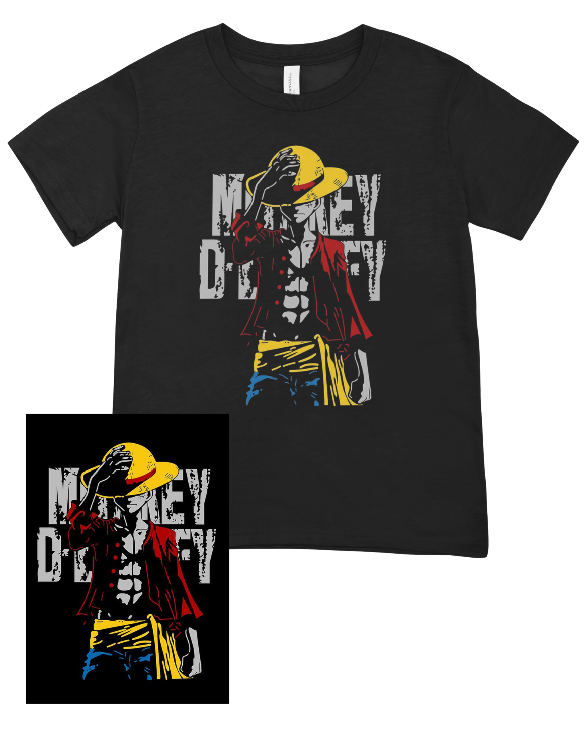 camiseta manga corta ANIME