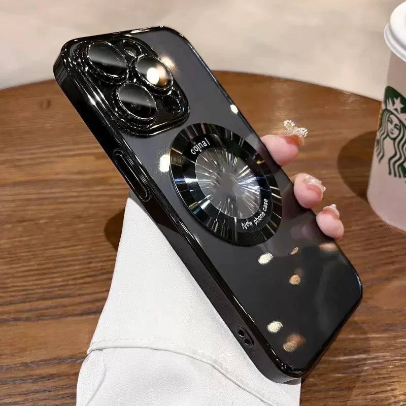Electroplated PC Magnetic Magnifier Phone Case
